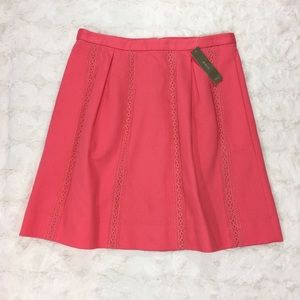 J. Crew Lace Stripe Skirt Size 2 NWT
